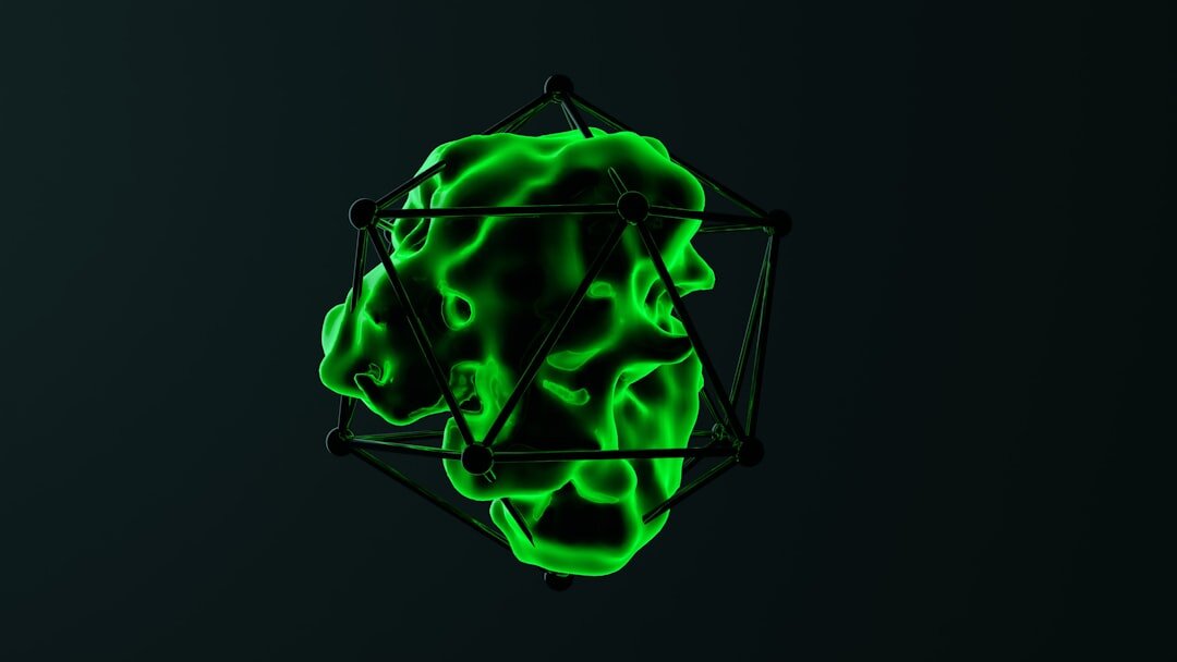 Glowing artificial intelligence brain made of neural connections on dark background